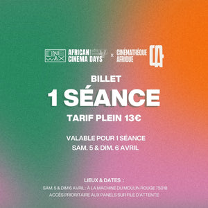 Billet séances ACD CIV 5 et 6 avril [1x séance]